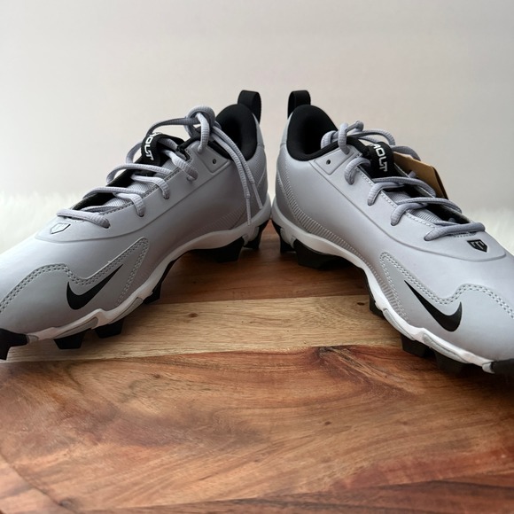 Nike Force Trout 9 Keystone Baseball Cleats Men\'s 8 Wolf Grey Black FB9728 NEW